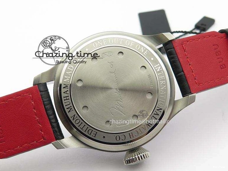 MIROTIME 0220 RelaxedFit Big Pilot Real PR IW500435 “Muhammad Ali” ZF Best Edition On Black Leather Strap A 7295